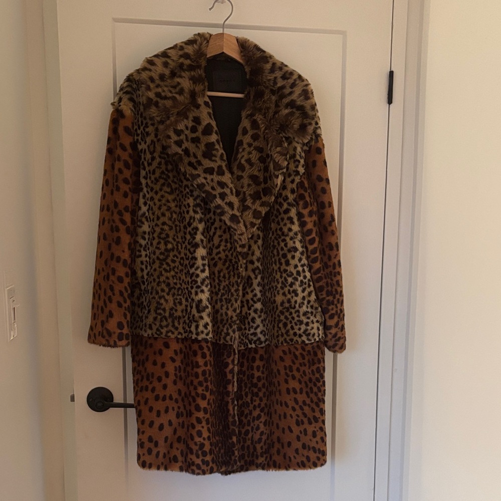 Blanknyc oversized Leopard Print Faux Fur Coat